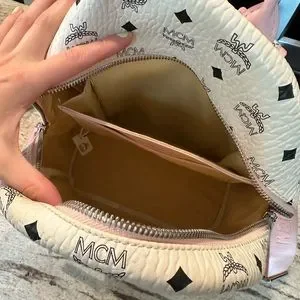 COPY - Authentic MCM mini stark rabbit detail classic bag pack light beige MCM Small Stark Backpack | Neutrals | FARFETCH main image 3